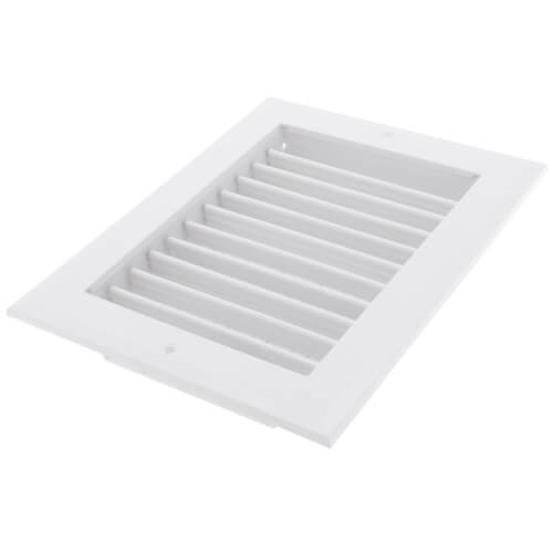 HART & COOLEY Hart & Cooley 22443 8 x 6 White Sidewall/Ceiling Register A618MS Series