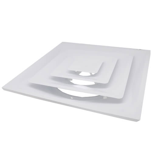 HART & COOLEY Hart & Cooley 50513 Steel Fixed Pattern Diffuser w/ 14 Collar (FPD3 Series)