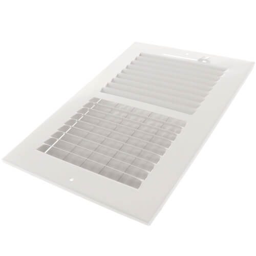 HART & COOLEY Hart & Cooley 703909 10 x 6 Wall Opening Size White Two-Way Steel Sidewall/Ceiling Register