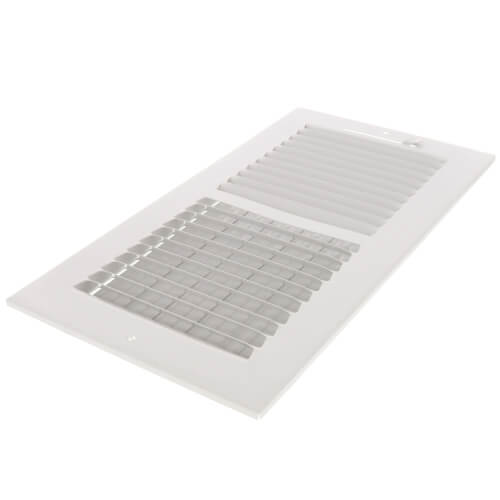 HART & COOLEY Hart & Cooley 703912 12 x 6 White Two-Way Steel Sidewall/Ceiling Register