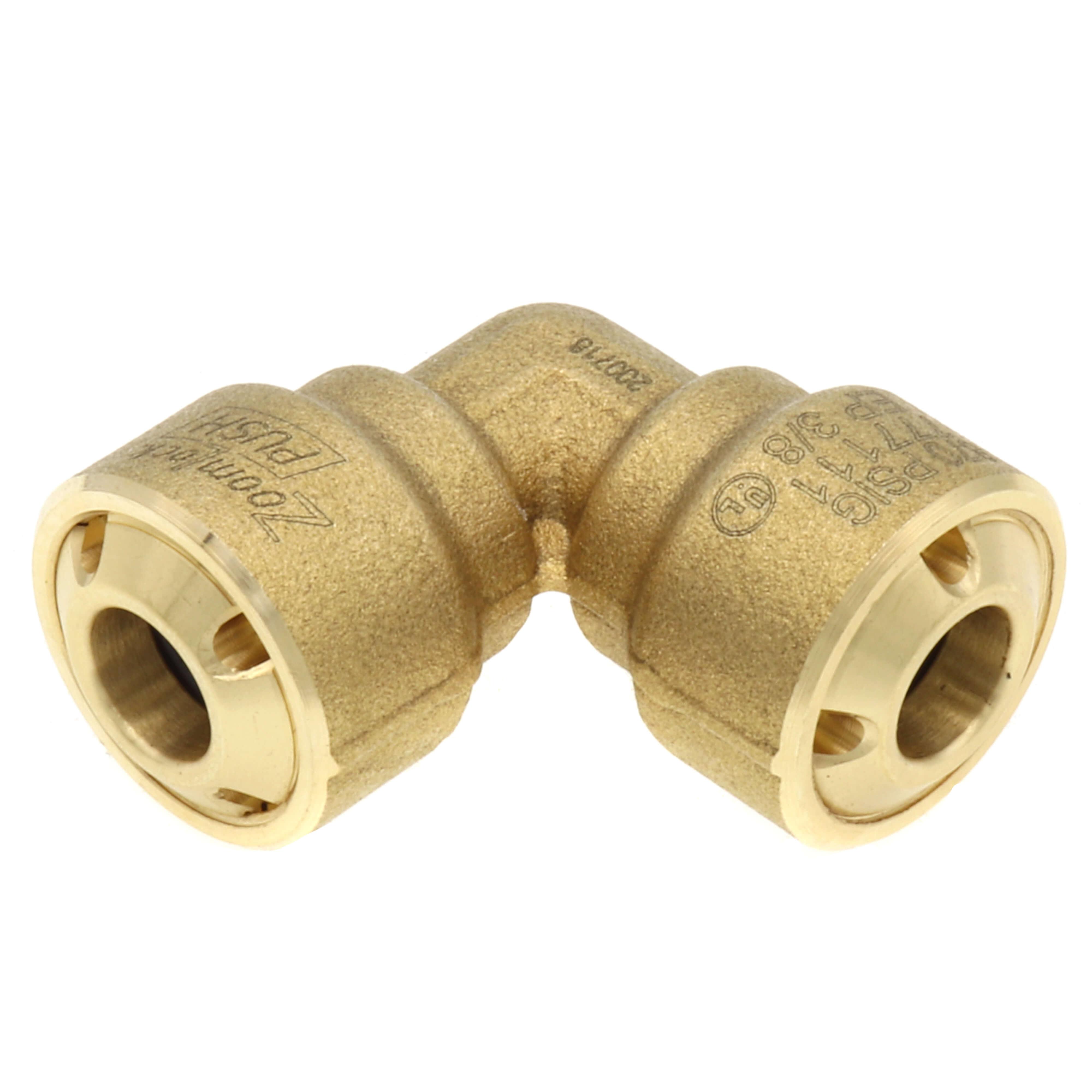 PARKER Parker Hannifin 777111 3/8 ZoomLock PUSH R410A Optimized 90-Degree Elbow PZKP-90E6-HNBR