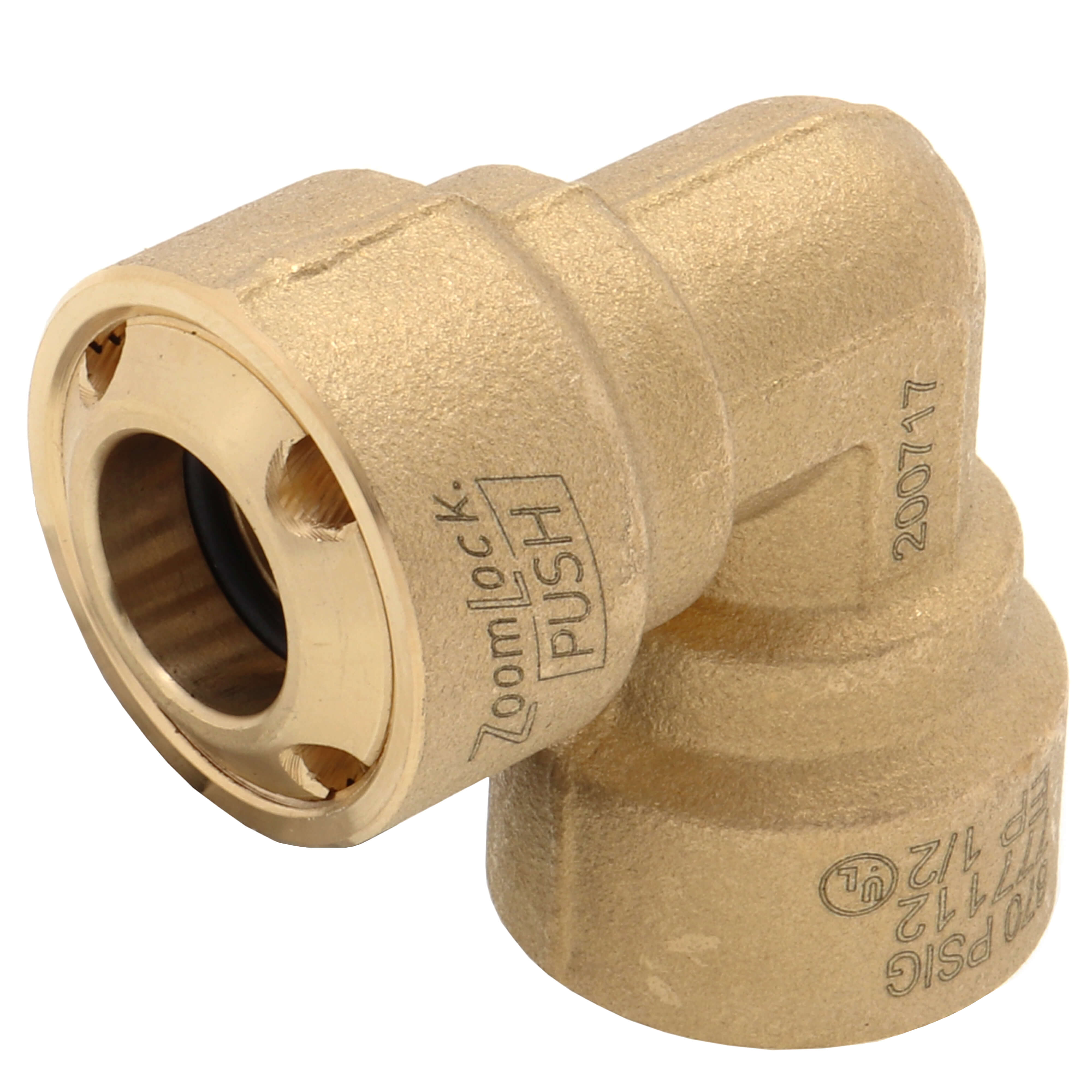 PARKER Parker Hannifin 777112 1/2 ZoomLock PUSH R410A Optimized 90-Degree Elbow PZKP-90E8-HNBR