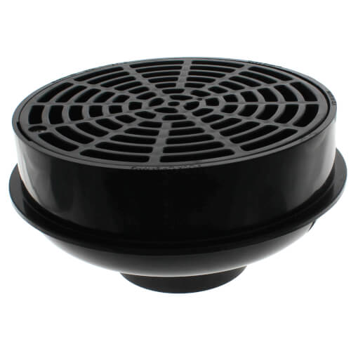 SIOUX CHIEF Sioux Chief 841-2A Quad Drain 2 in. Inside Caulk Plastic Black Floor Drain