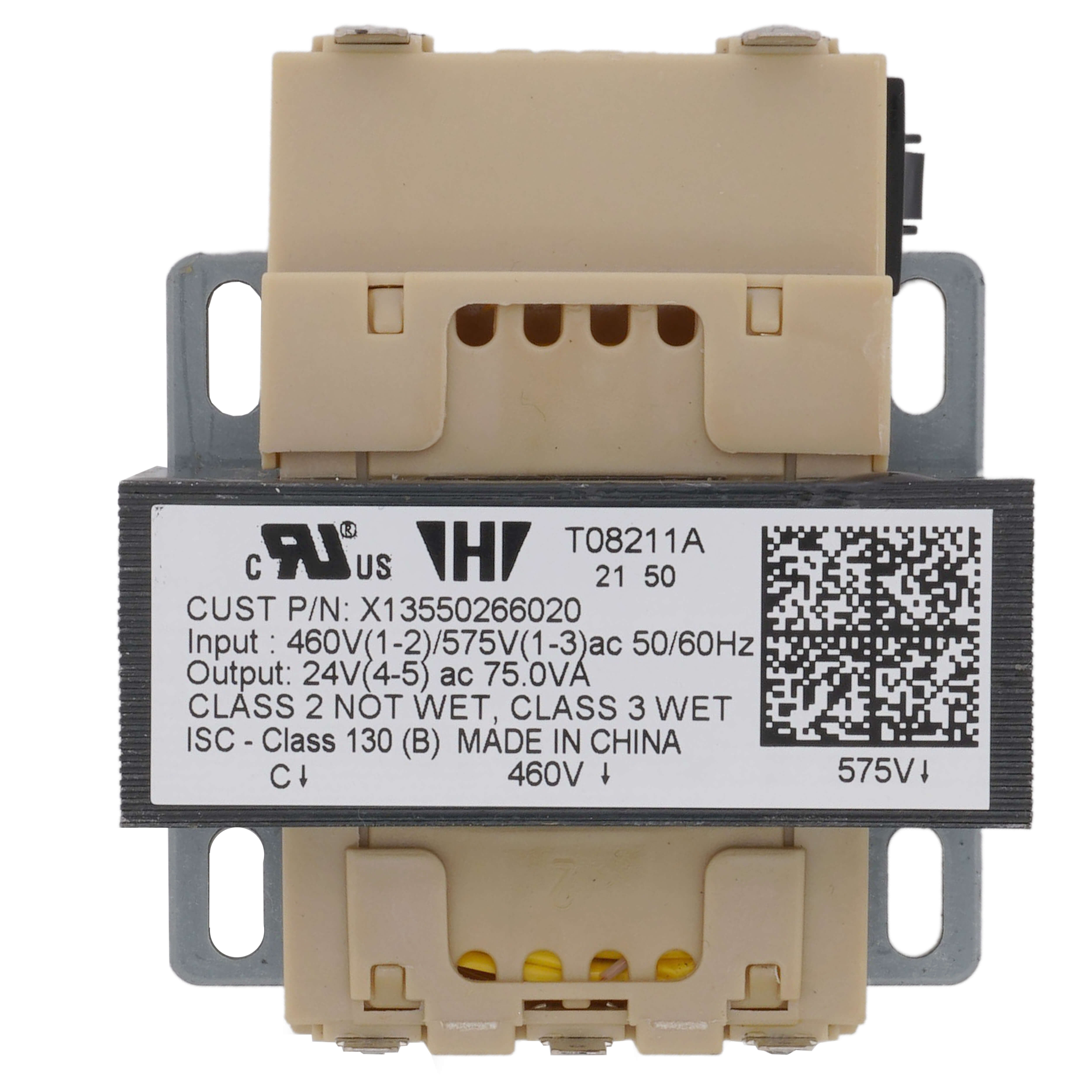 TRANE Trane TRR00826 460-575 V-PRI 24 V-SEC 75 VA Transformer