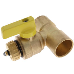 WEBSTONE Webstone H-50674W 1 SWT Lead-Free Pro-Pal T-Drain, Full Port Forged Brass Fitting, w/ Hi-Flow Hose Drain, & Adjustable Packing Gland