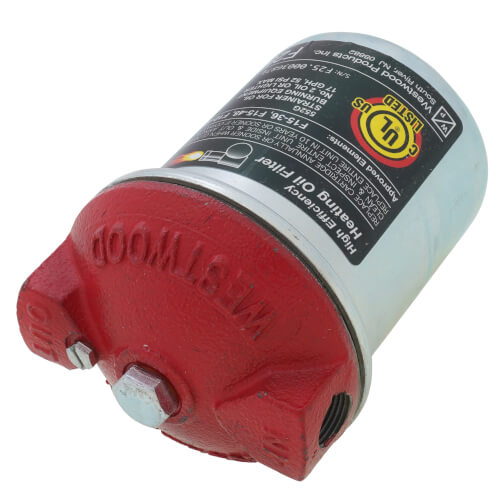 WESTWOOD PRODUCTS Westwood Products F25 Classic Felt Exact Complete Replacement Cast Iron Fuel Oil Top Filter w/ EPOXY-coated Canister