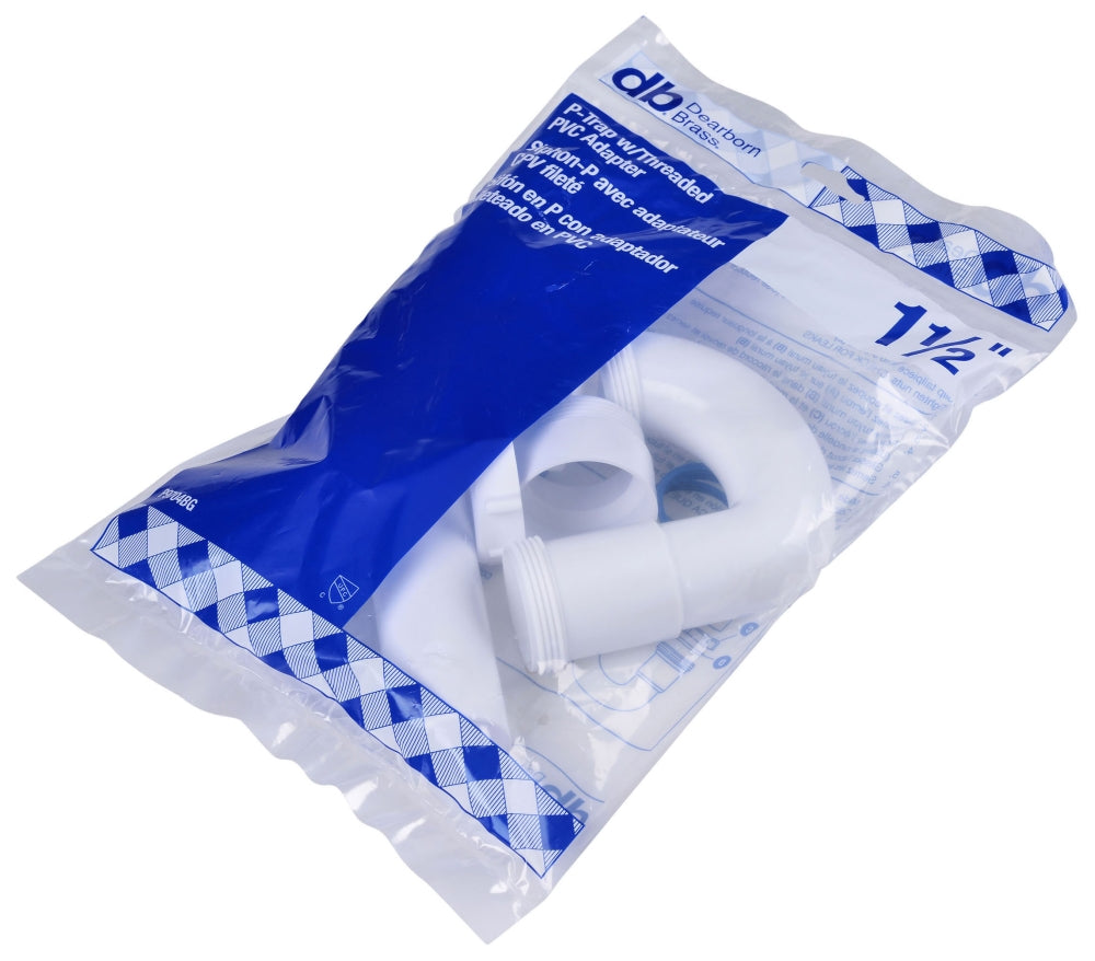 DEARBORN Dearborn P9704BG 1-1/2 in. Plastic P-Trap with Threaded Adapter