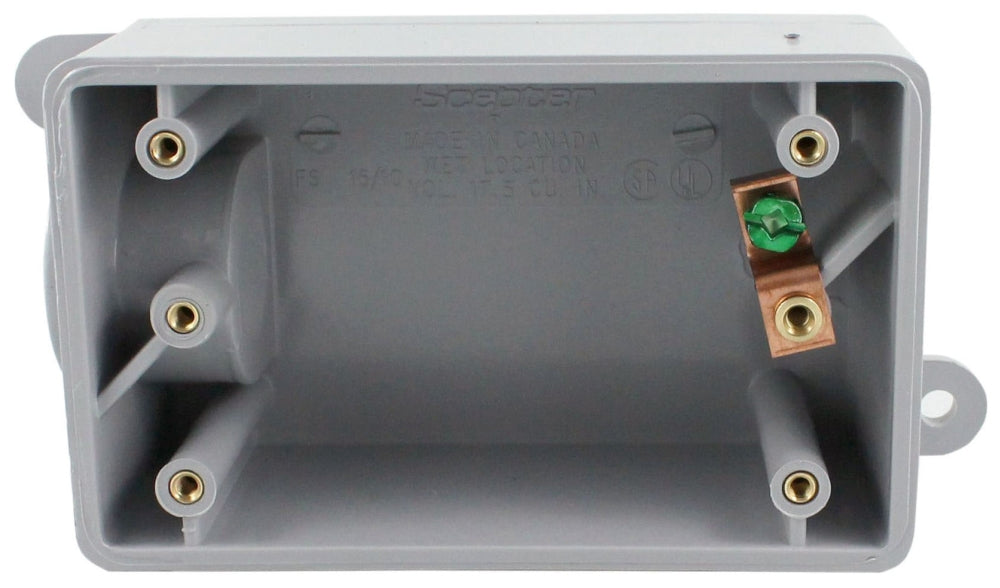 IPEX IPEX 077602 3/4 Inch Hub 17.5 In. PVC 1-Gang Rigid Conduit Box
