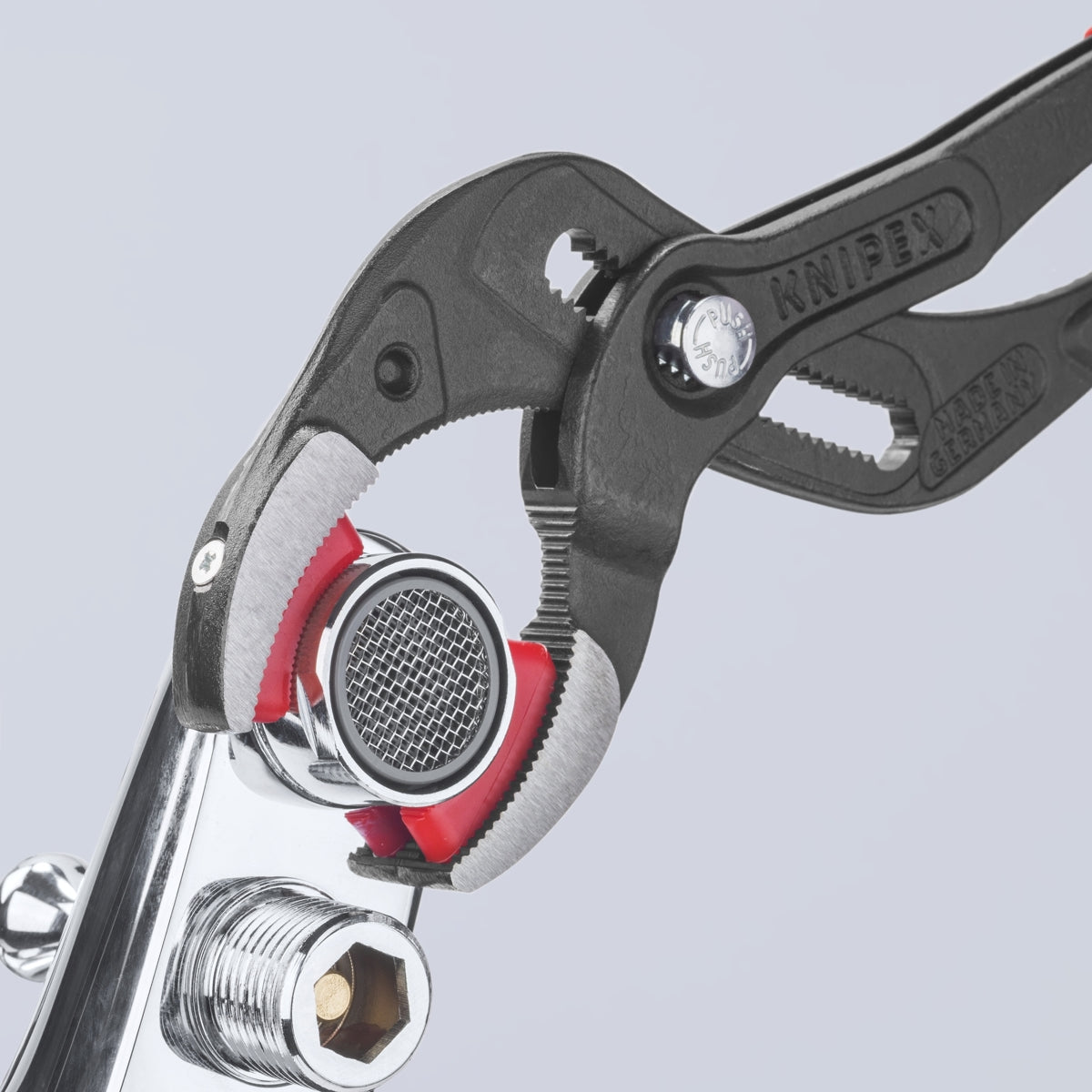 KNIPEX KNIPEX 8111250SBA Pipe Gripping Pliers-Replaceable Plastic Jaws, 10 in.