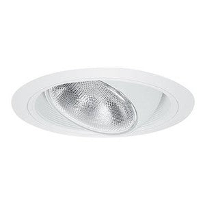 ELITE LIGHTING Elite Lighting B602WH Eyeball Trim, 8 in OD, CFL/Incandescent Lamp