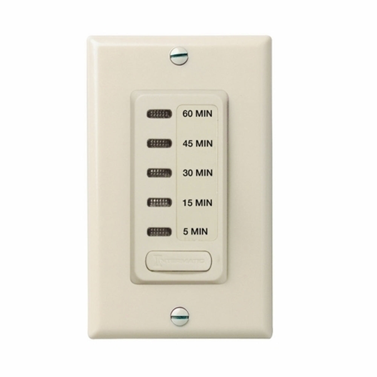 INTERMATIC Intermatic EI205LA Electronic Countdown Timer Auto Shut-Off In-Wall 5/15/30/45/60 Minute