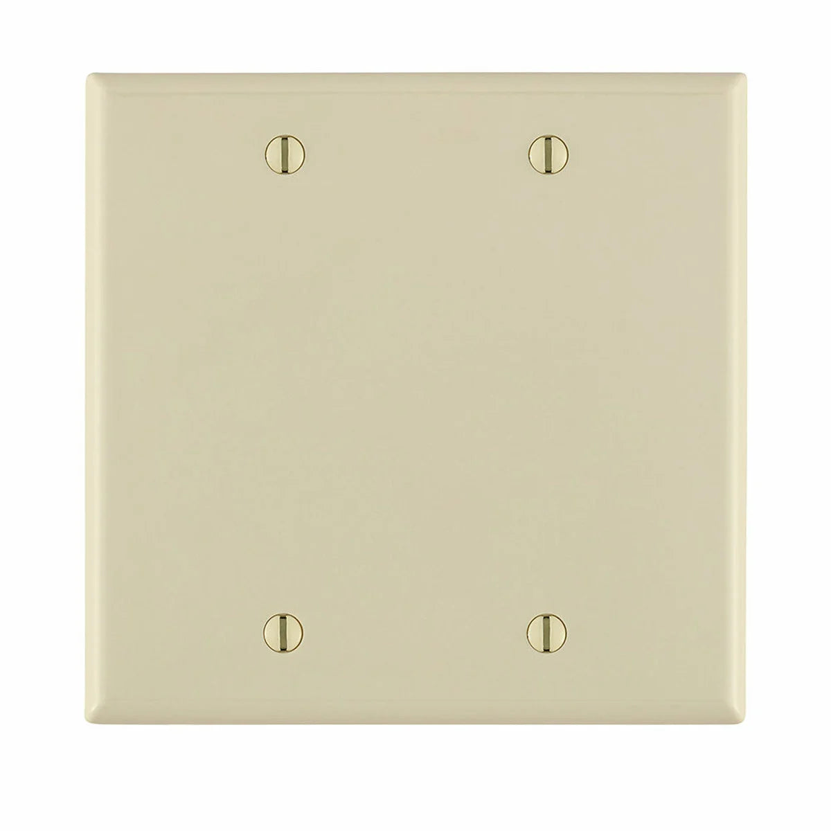 LEVITON Leviton 80725-T 2-Gang No Device Blank Wallplate Box Mounted Light Almond