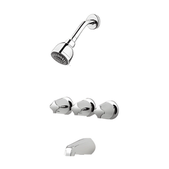 PFISTER Pfister LG01-3110 Pfirst Series Three Handle Multi Function Bathtub Shower Faucet 1.8 gpm