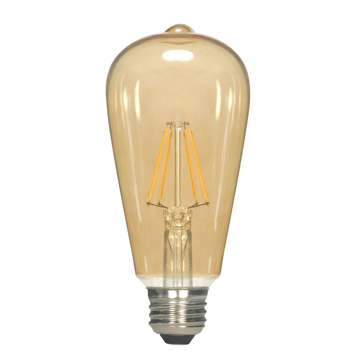 SATCO-NUVO Satco S9579 7 Watt ST19 LED Transparent Amber Medium Base 2000K Replacement MPN