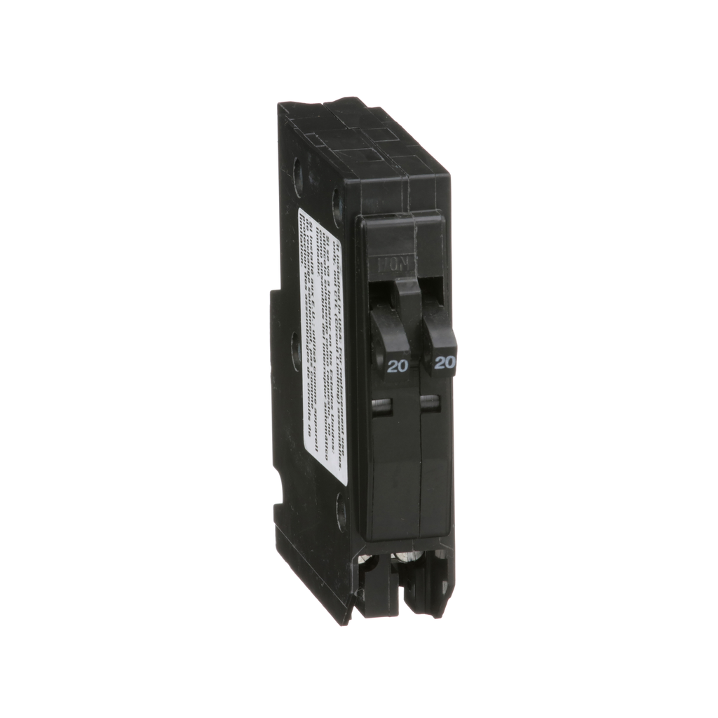 SCHNEIDER ELECTRIC Square D QO2020 Tandem Circuit Breaker 20/20A 120/240V 1Ph