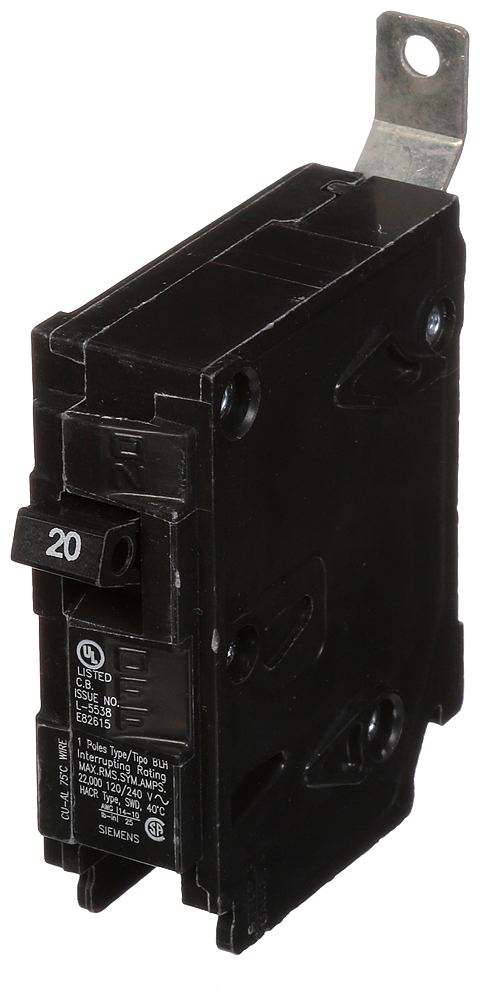 SIEMENS Siemens B120H 1-Pole 20 Amp 120 Volt 22 K Circuit Breaker