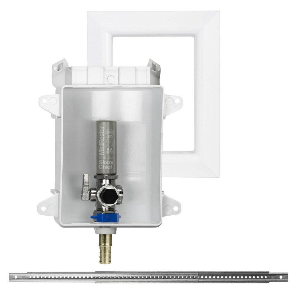 SIOUX CHIEF Sioux Chief 696-G1010XF OxBox 1/2 inch 1/4 inch PEX Ice Maker Outlet Box