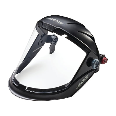 JACKSON SAFETY Jackson Safety 14203 MAXVIEW Series Premium Face Shields with Slotted Hard Hat Adaptor Clear Anti-Fog 9 in H x 13-1/4 in L