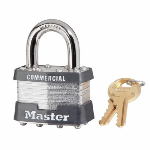 MASTER LOCK Master Lock 1KA-2402 Tumbler Padlock, Keyed Alike, 4-Pin W1 Cylinder, 1-3/4 Width, 2402 Key