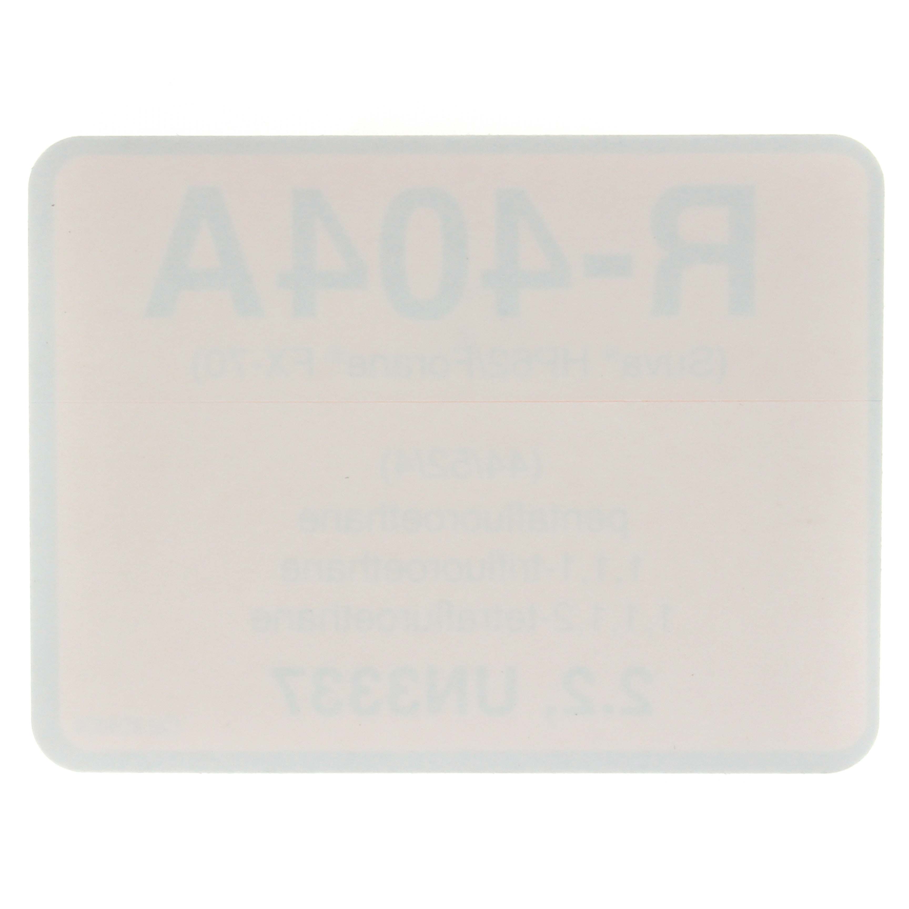 DIVERSITECH Diversitech 04404 Refrigerant Label R404A 10/PK