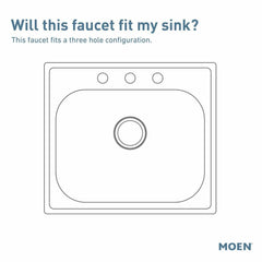 MOEN Moen 8798 M-Bition Two Handle Kitchen Faucet in Chrome Plated