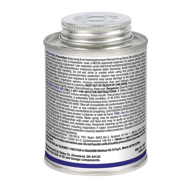 OATEY Oatey 32161 Blue Lava PVC Solvent Cement 8 oz