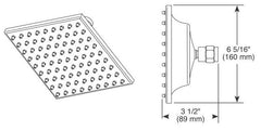 DELTA FAUCET Delta Faucet 52689-SS Showerhead 1-Setting Raincan