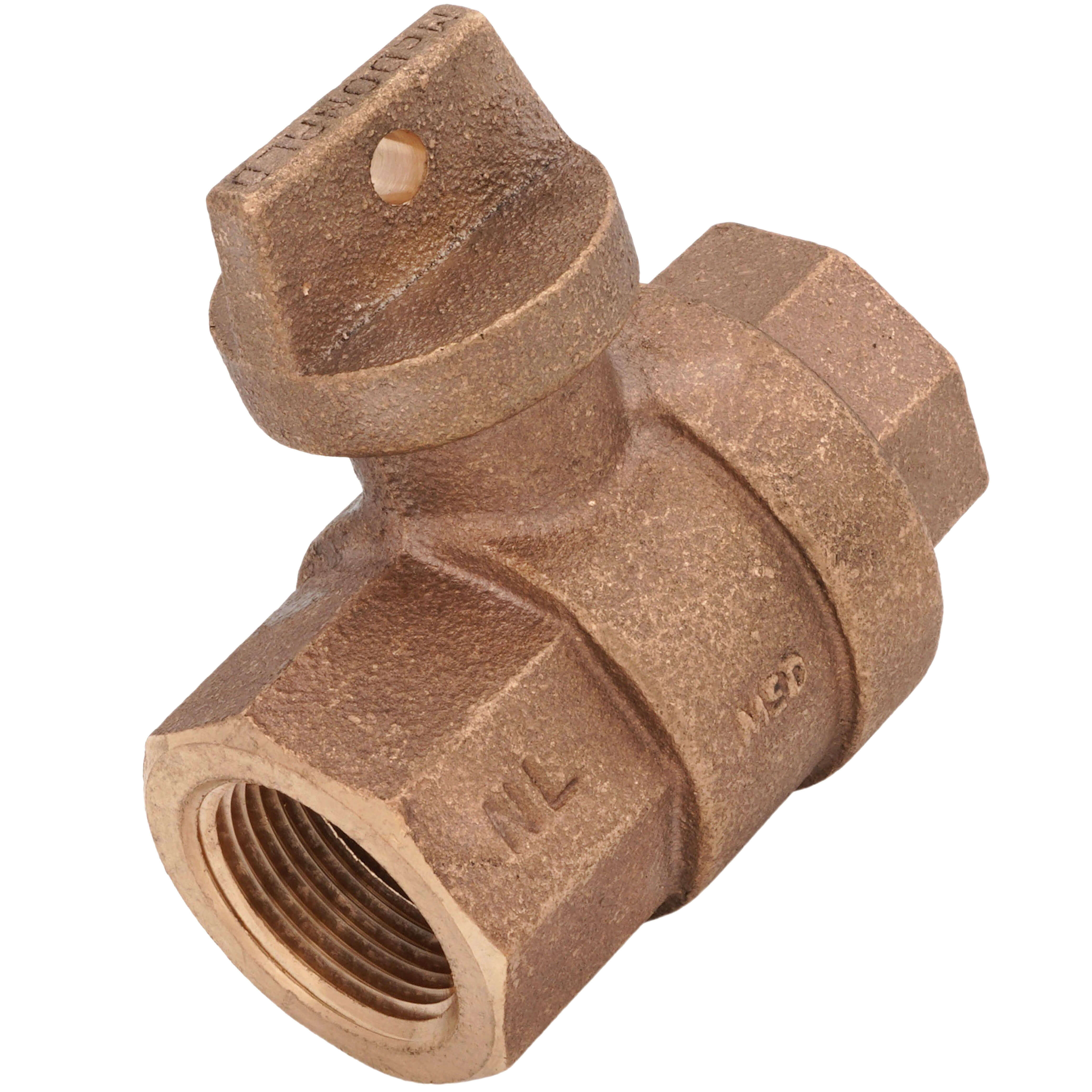 AY MCDONALD A.Y. 5129-174 CURB STOP BALL 1IN FNPT BRS 300PSI WTR