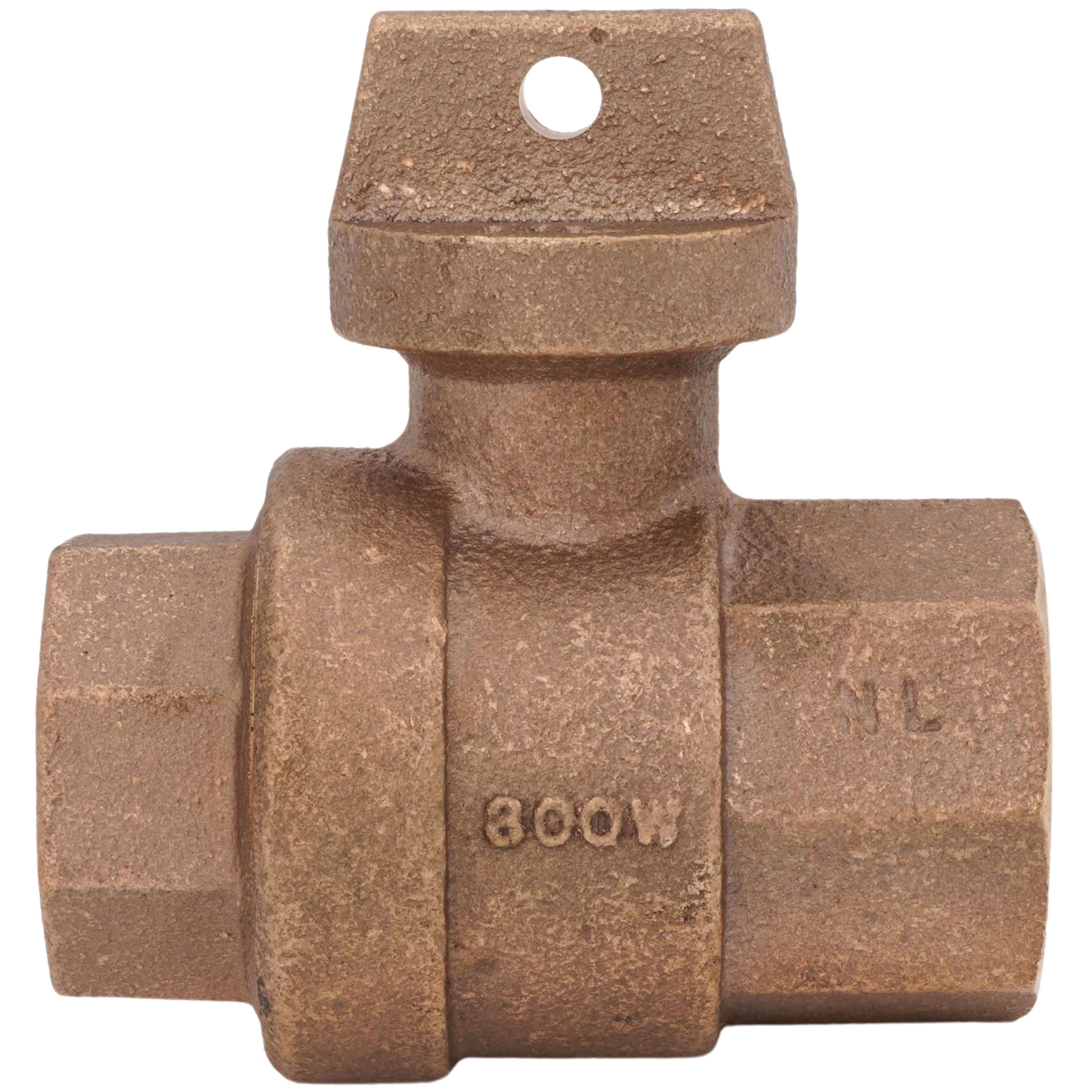 AY MCDONALD A.Y. 5129-174 CURB STOP BALL 1IN FNPT BRS 300PSI WTR
