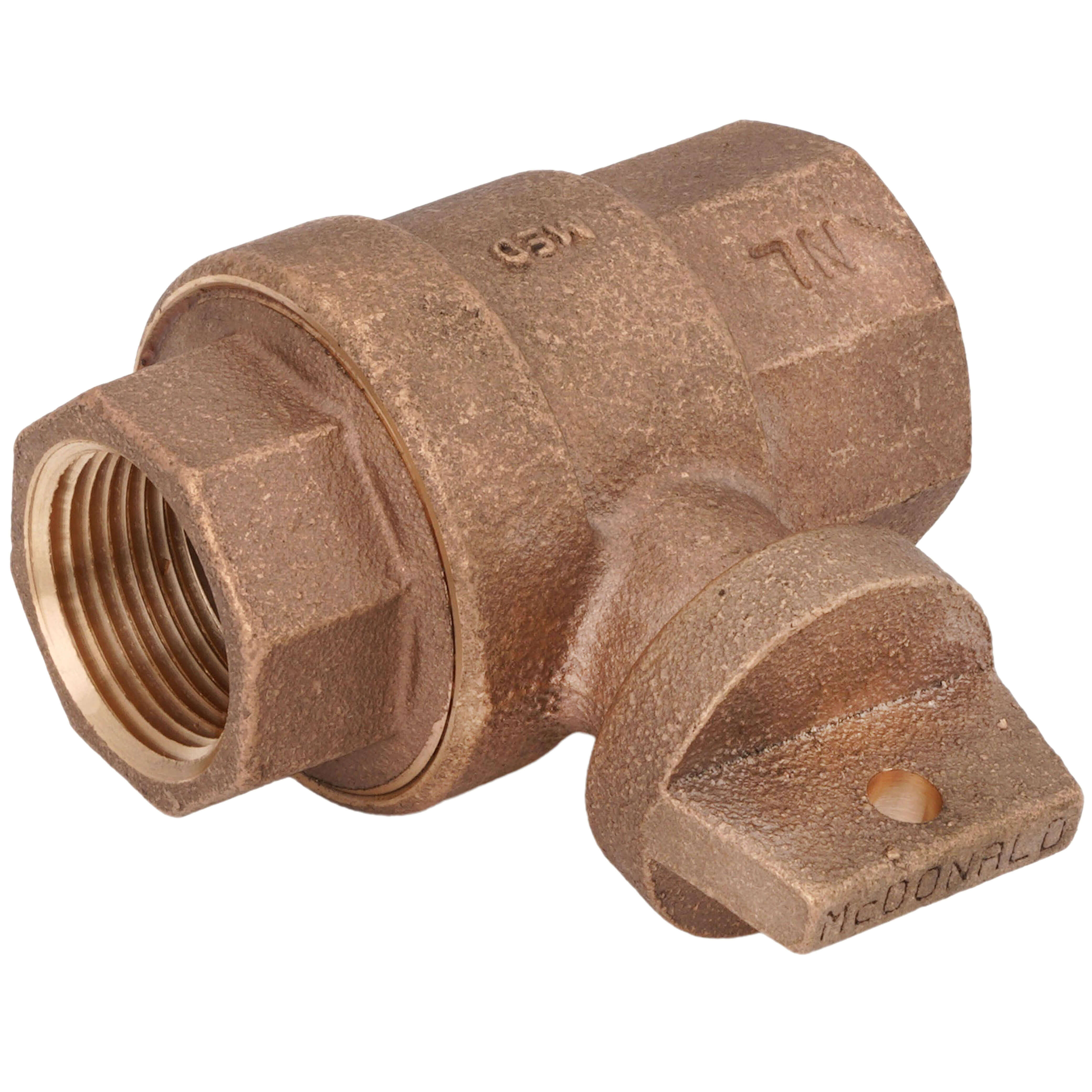 AY MCDONALD A.Y. 5129-174 CURB STOP BALL 1IN FNPT BRS 300PSI WTR