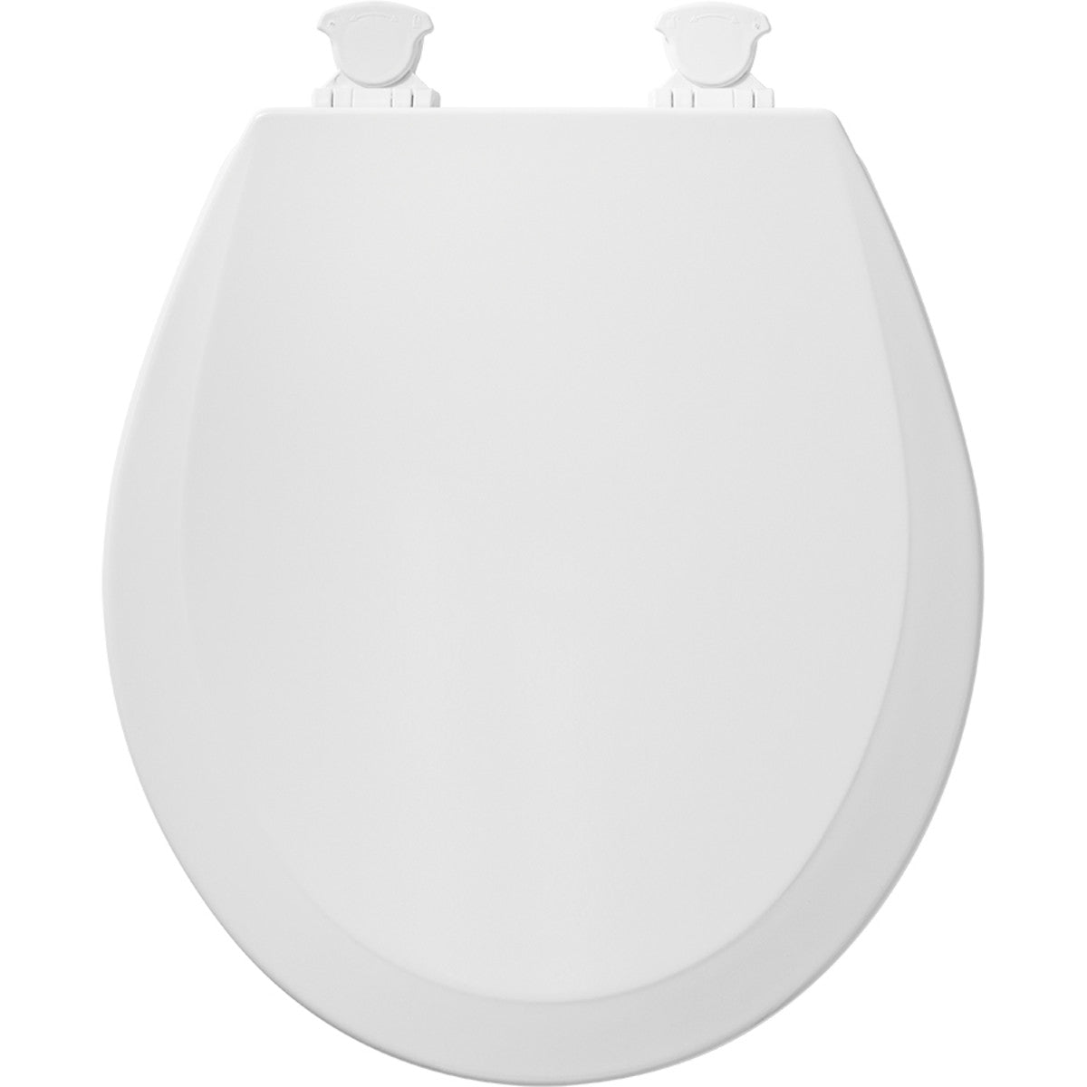 BEMIS Bemis 500EC-390 Round Enameled Wood Toilet Seat Cotton White