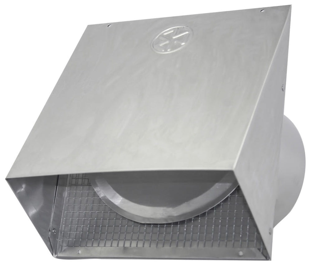 BUILDERS BEST Builder's Best 111060 6 Diameter Mill Wall Vent Hood with Flapper and Screen