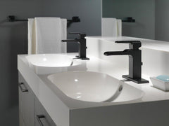 DELTA FAUCET Delta Faucet 568LF-BLMPU Ara® Single Handle Monoblock Bathroom Sink Faucet in Matte Black