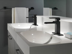 DELTA FAUCET Delta Faucet 568LF-BLMPU Ara® Single Handle Monoblock Bathroom Sink Faucet in Matte Black