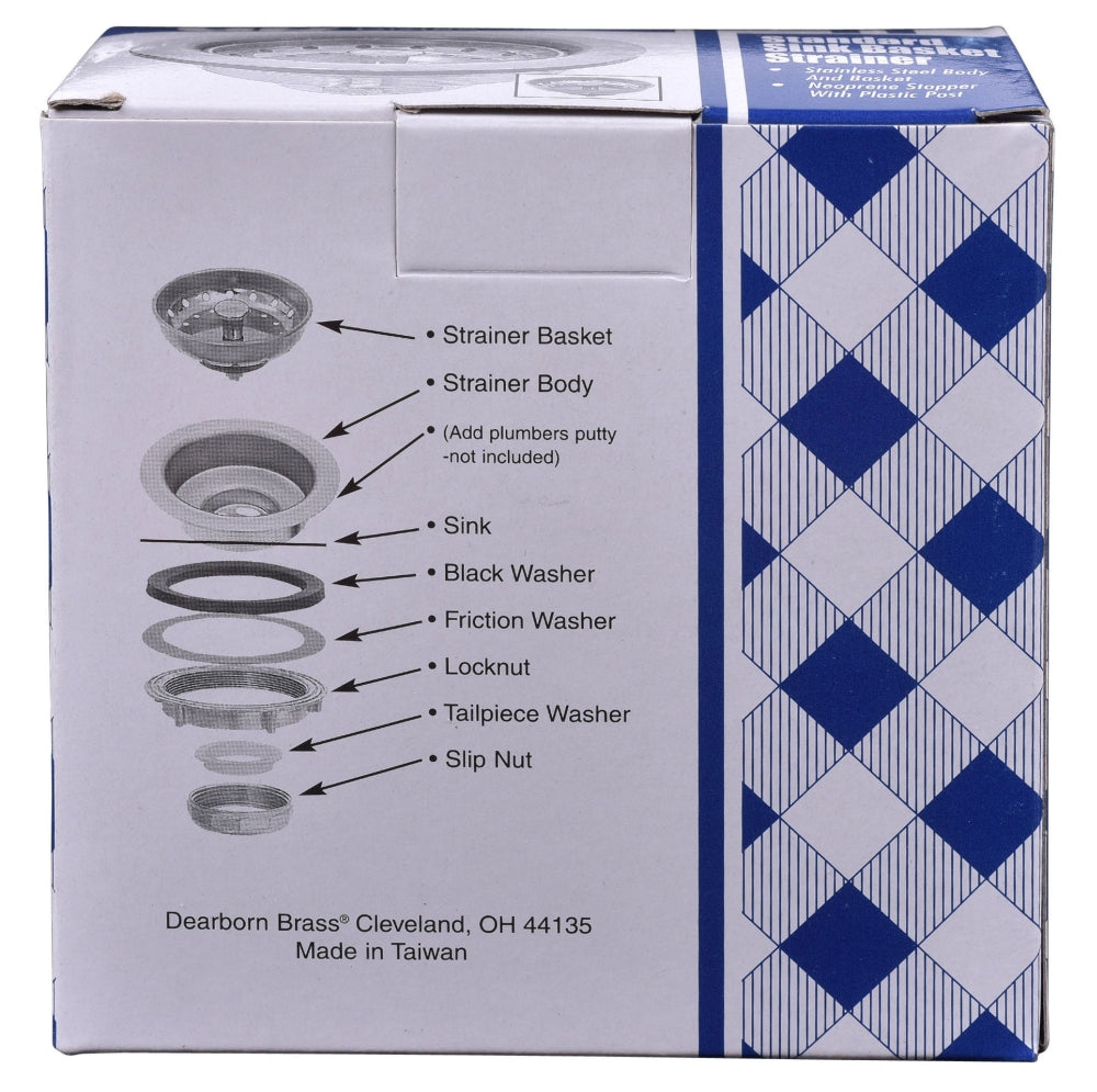 DEARBORN Dearborn 11 Sink Basket Strainer 4.33 Diameter Replacement MPN 11