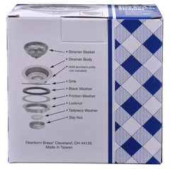 Dearborn 11 Sink Basket Strainer 4.33 Diameter Replacement MPN 11