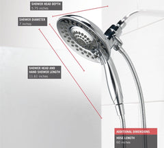 DELTA FAUCET Delta Faucet 58569-PK In2ition 5-Setting Two-in-One Shower