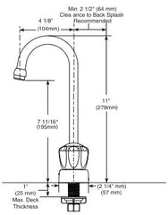 DELTA FAUCET Delta Faucet 2170LF Classic Two Handle Bar / Prep Faucet 1.5 GPM 4 Inch