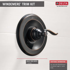 DELTA FAUCET Delta Faucet BT14096-OB 1-Setting Lever Tub and Shower Faucet Valve Trim