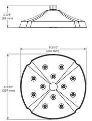 DELTA FAUCET Delta Faucet RP61274SS 2.5 GPM H2Okinetic Raincan Showerhead
