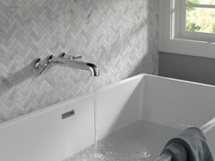 DELTA FAUCET Delta Faucet T5759-BLWL Contemporary Two Handle Wall Mount Filler in Matte Black (Trim Only) R3500-WL