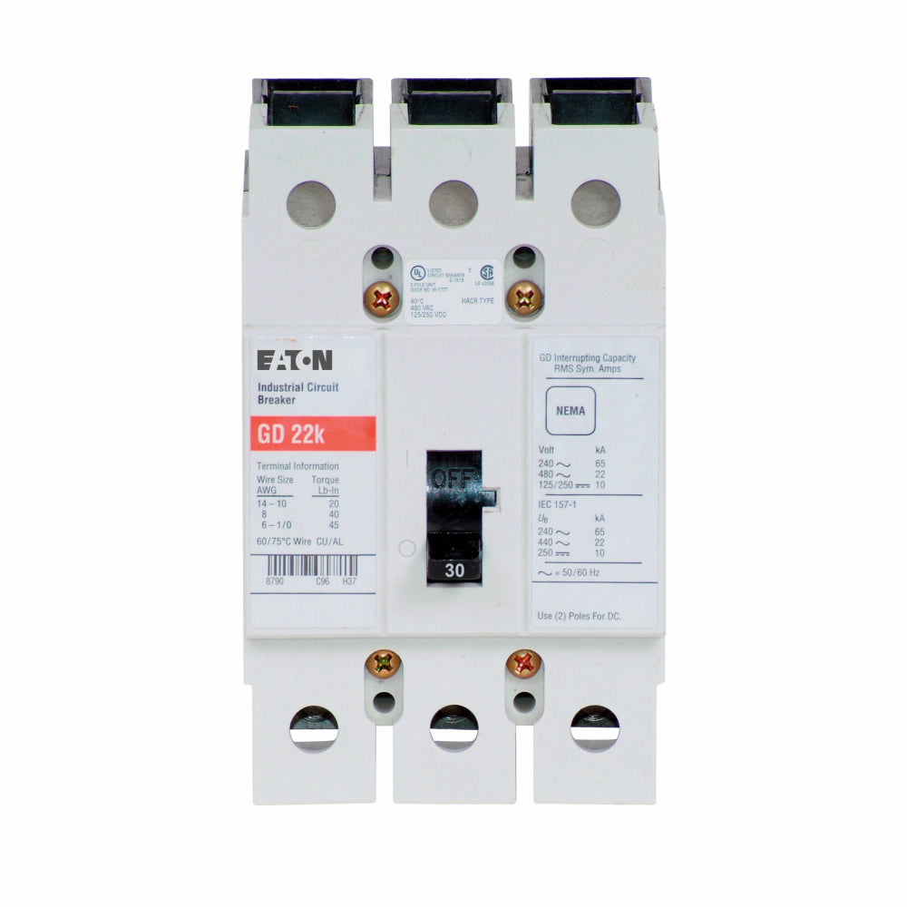 EATON GD3030 CIRCUIT BREAKERS