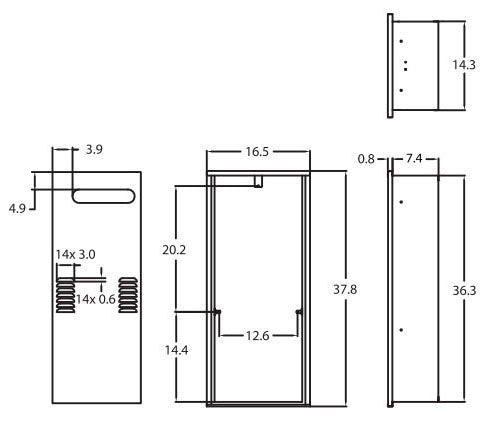 NORITZ Noritz RB-510 Recess Box for NR501-OD / NR662-OD / NRC661-OD / NRC711-OD