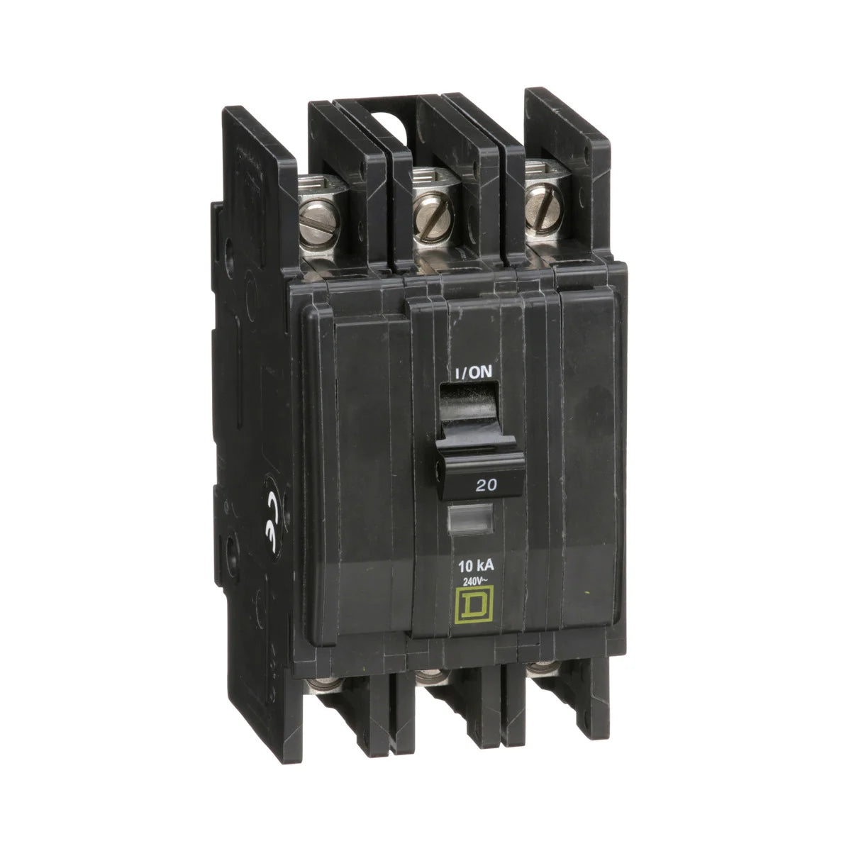 SCHNEIDER ELECTRIC Square D QOU320B Mini Circuit Breaker 20A 3 Pole 240 VAC 10kA Bulk Pack