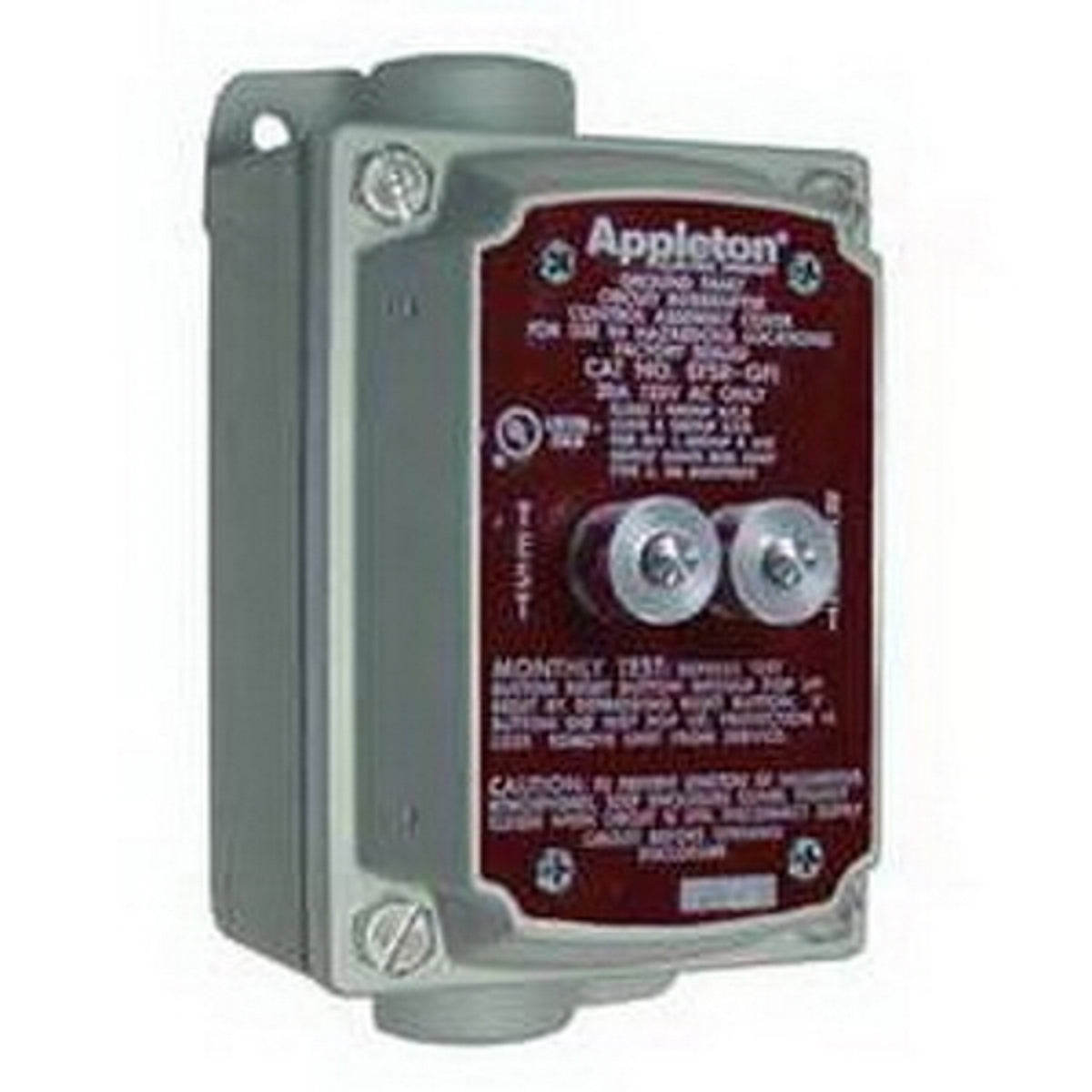 APPLETON Appleton EFSR-GFI GROUND FAULT CIR INTER 125 VOLT 20 AMP GFI