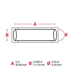 Brady PS-250-2-WT Sleeve 0.25 in Dia x 2 in W Replacement MPN