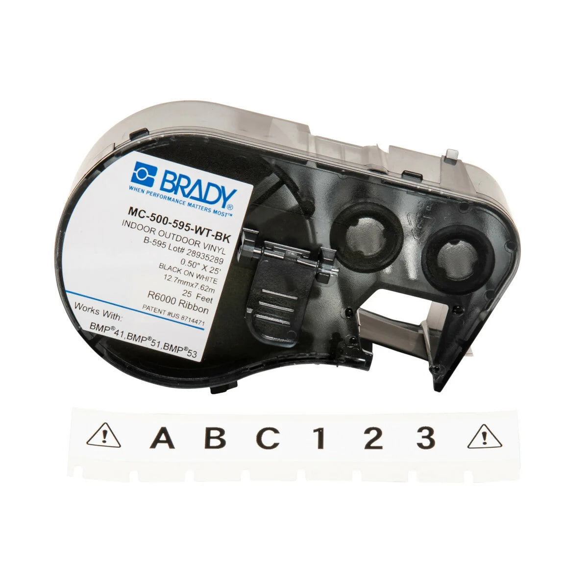 BRADY MC-500-595-WT-BK MARKING & LABELING