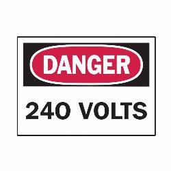BRADY Brady 86063 Overlaminated Rectangular Machine and Equipment Sign, DANGER, 3-1/2 in H x 5 in W, B-302 Polyester