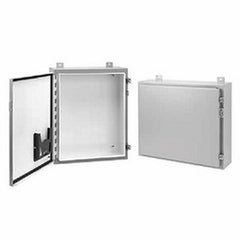 NVENT Hoffman A201608LP Continuous Hinge with Clamps Type 12 Wall-Mount Enclosure 20.00 x 16.00 x 8.00