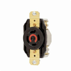 HUBBELL Hubbell HBL2410 20A 125/250V AC Twist-Lock Black Nylon Single Flush Receptacle